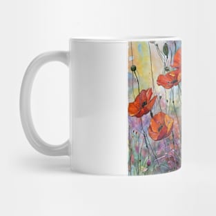 red poppies Mug